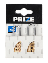 Hængelås med kode 2-pk. - PRIZE®